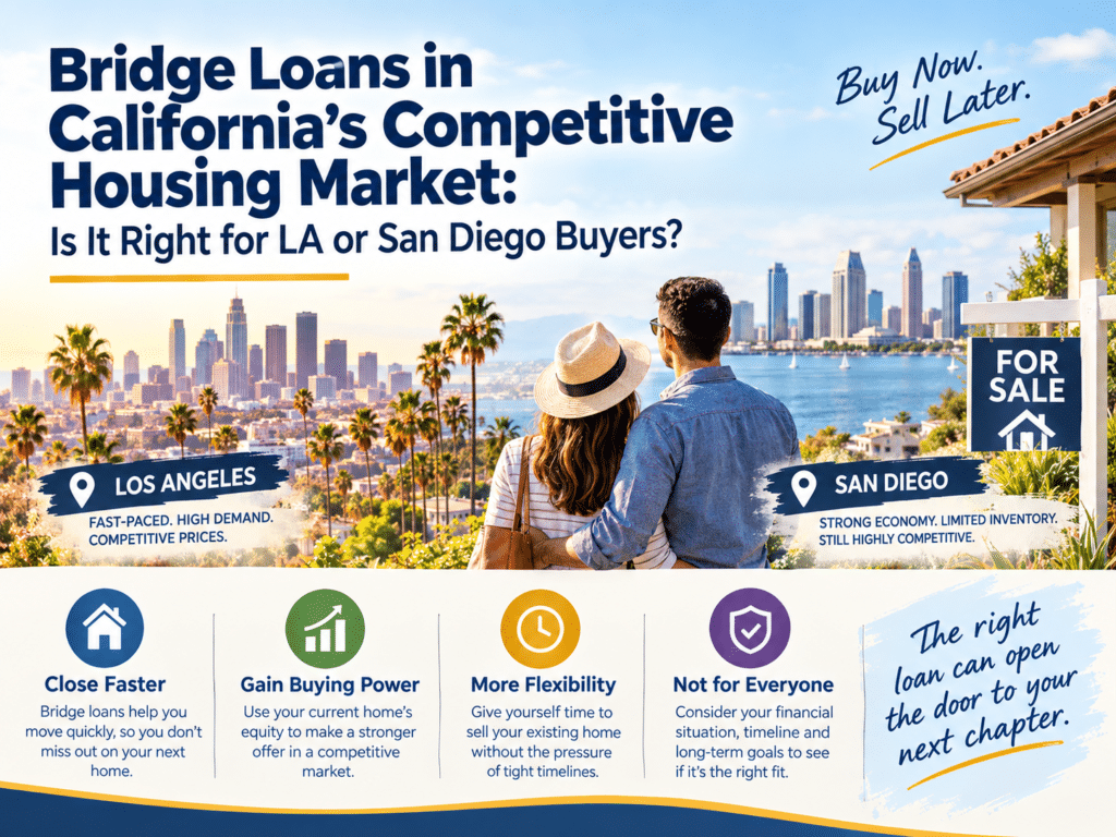Bridge Loans in California's Competitive Housing Market: Is It Right for LA or San Diego Buyers?