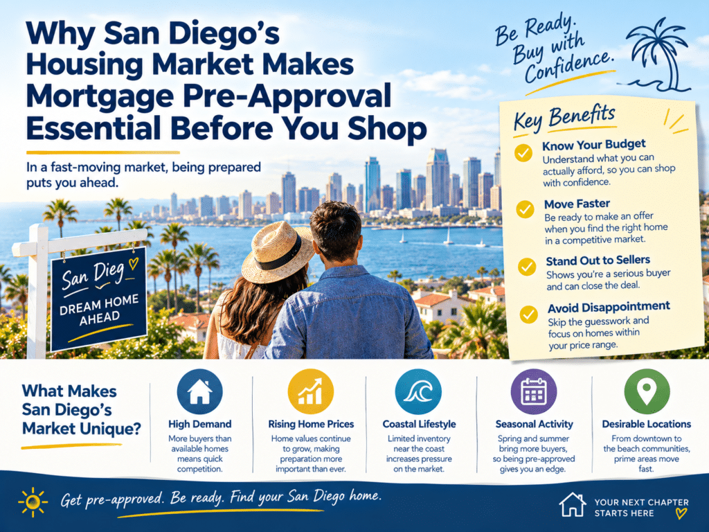 Why San Diego's Housing Market Makes Mortgage Pre-Approval Essential Before You Shop